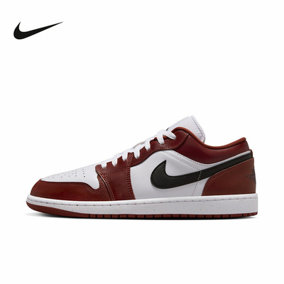 NIKE耐克男鞋JORDAN 1 AJ1 LOW红白脚趾低帮板鞋篮球鞋HF3148-102
