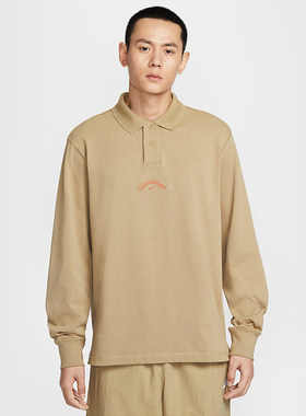 NIKE耐克男子长袖翻领POL