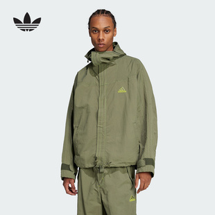 adidas阿迪达斯25新款街头漫游系列复古运动连帽夹克外套 JD5420