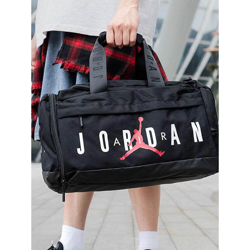 JORDAN单肩包2026年正品男女运动休闲大容量健身包旅行包黑色