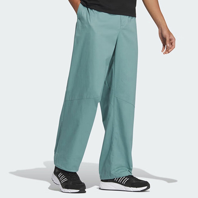 ADIDAS阿迪达斯 男子梭织宽松直筒运动休闲舒适透气长裤JN9480