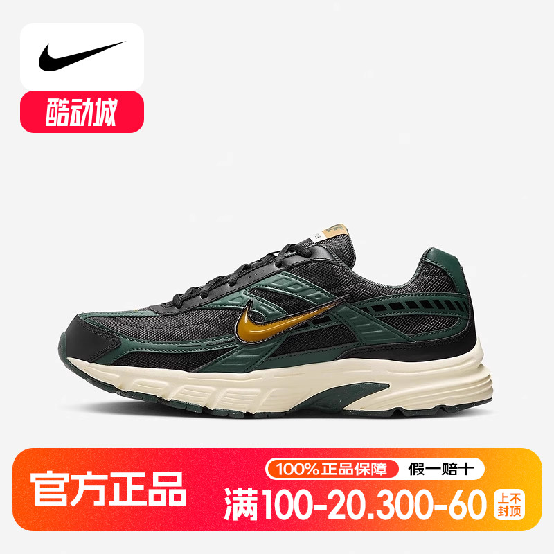耐克Nike Initiator 黑绿 透气舒适柔软老爹鞋复古跑鞋HQ3611-010