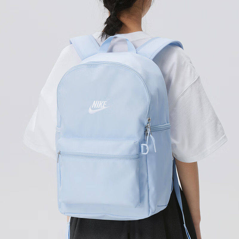 Nike耐克蓝色背包正品学