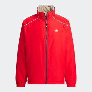 Adidas/阿迪达斯正品三叶草男士立领双面穿棉服外套KA0822