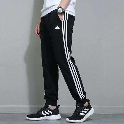 adidas阿迪达斯长裤男裤子秋季新款收脚运动裤宽松三条纹跑步卫裤
