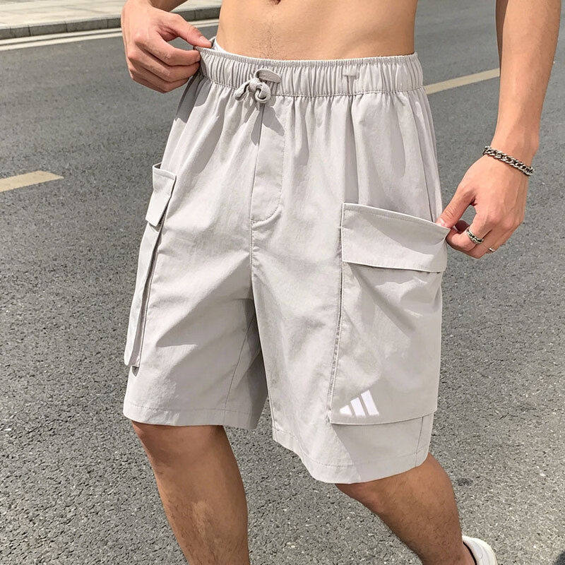 阿迪达斯工装短裤男裤夏季正品梭织透气五分裤宽松健身休闲运动裤
