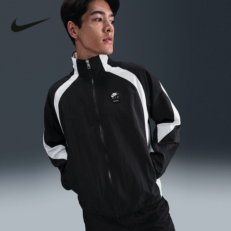 NIKE耐克秋季新款男子外套AIR背标运动休闲宽松夹克HV0881-010