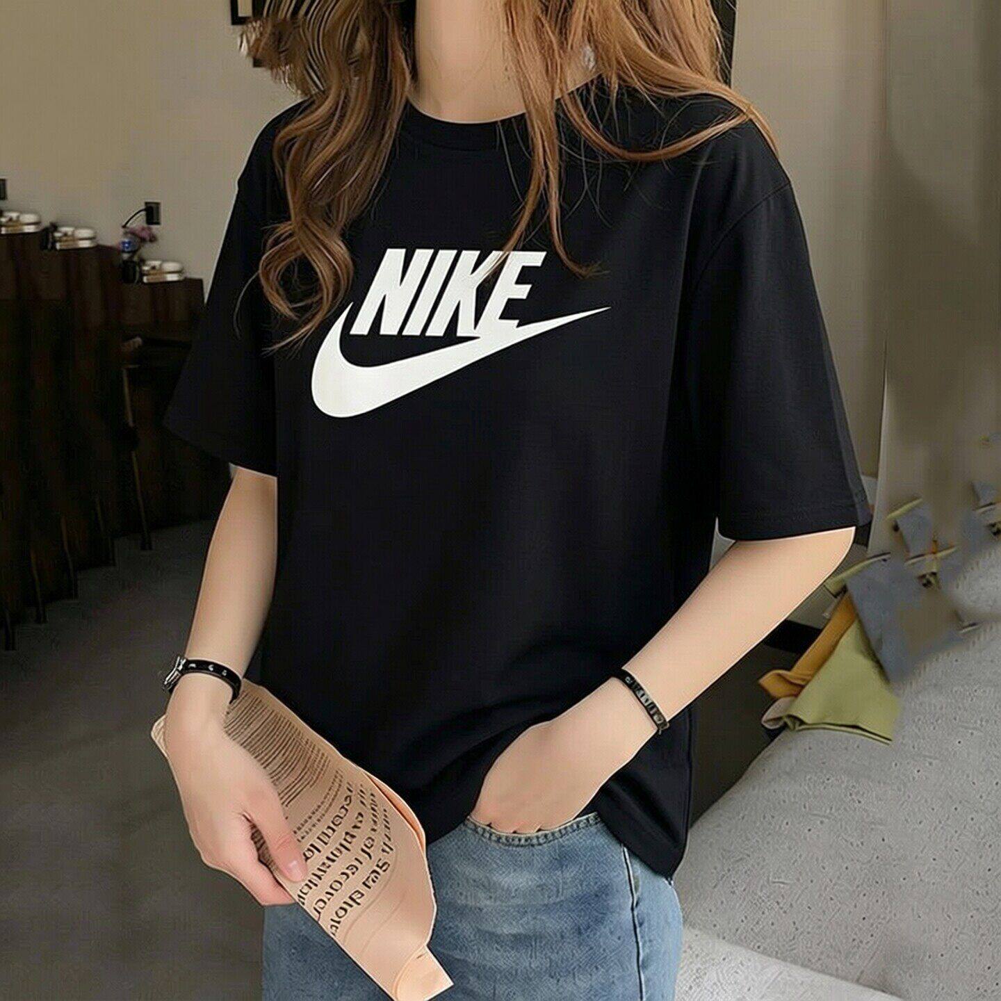 黑色T恤NIKE耐克女装短袖
