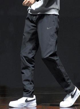 薄款男裤子NIKE耐克正品秋防风宽松休闲长裤直筒速干运动裤CU4958