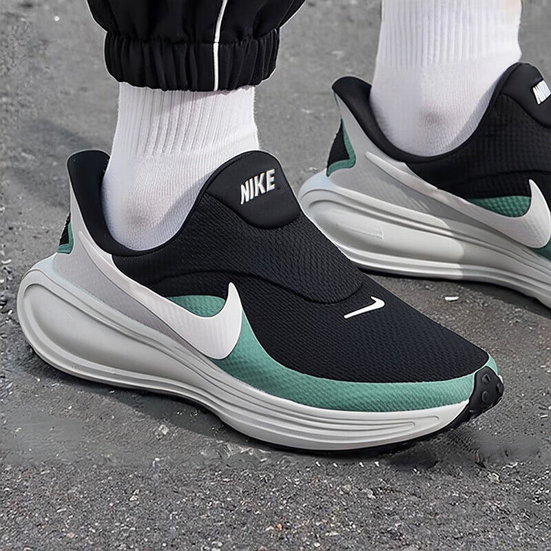 Nike耐克男鞋正品REVOLUTION 8厚底缓震运动鞋一脚蹬易穿脱跑步鞋