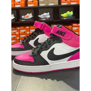 Nike耐克中高帮女鞋板鞋秋季皮面运动鞋子女童轻便舒适休闲鞋子