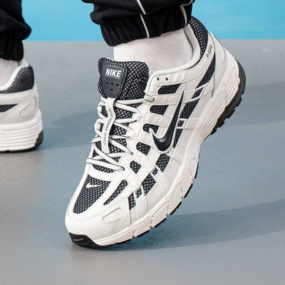 Nike耐克男鞋P-6000黑银色复古老爹鞋网面休闲运动鞋跑步鞋IO8711