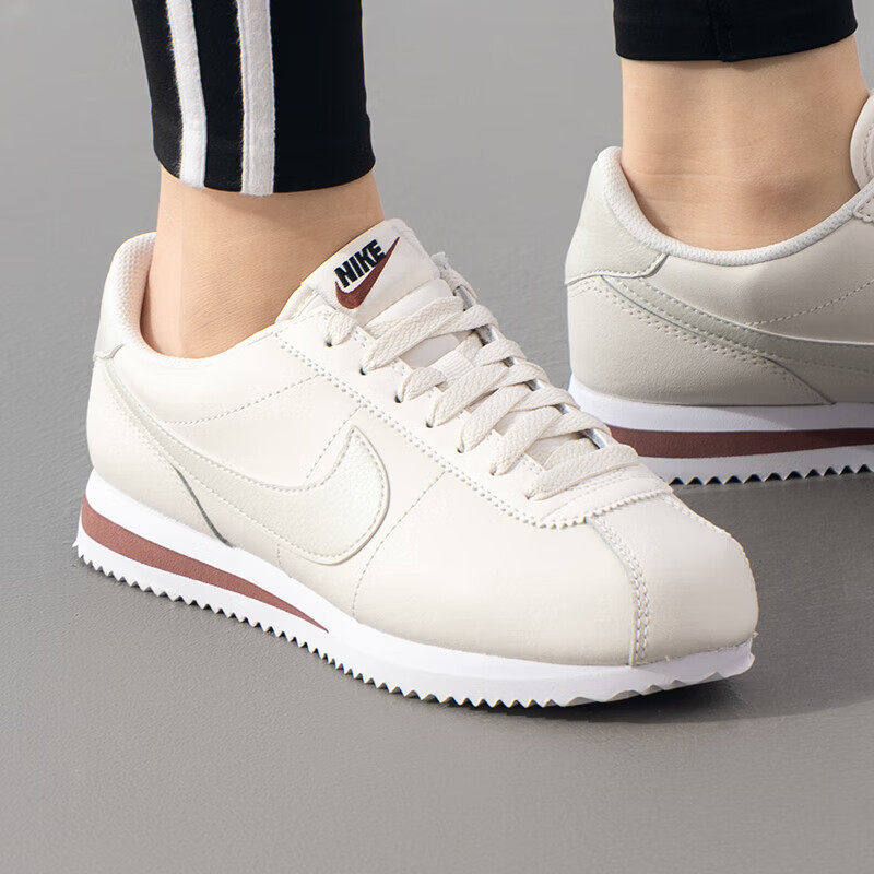 nike耐克女鞋正品春季正品轻便耐磨阿甘鞋女士皮面透气低帮休闲鞋