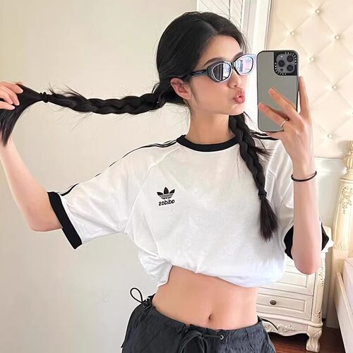 Adidas阿迪达斯短袖T恤正品正品运动服户外休闲舒适透气KB2460