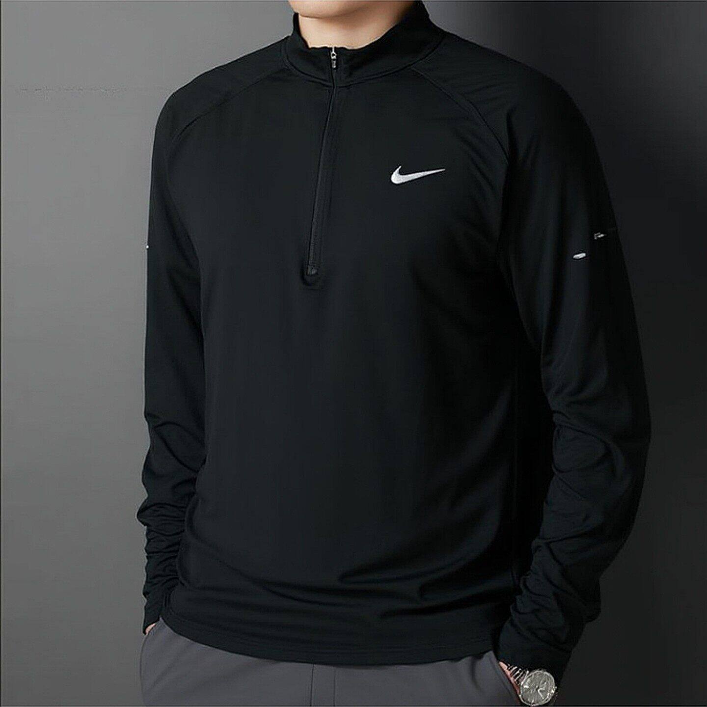 Nike耐克速干冰丝长袖男