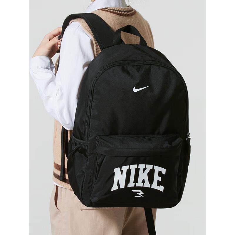 Nike耐克双肩包男女学生书包大容量轻便运动休闲时尚潮流背包黑色