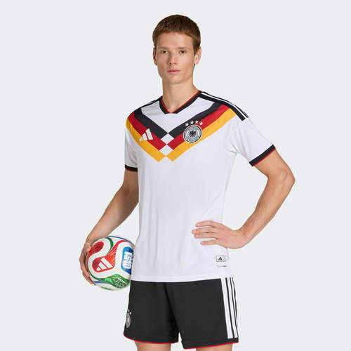 Adidas/阿迪达斯正品德国队球员版V领透气舒适T恤短袖JN2066