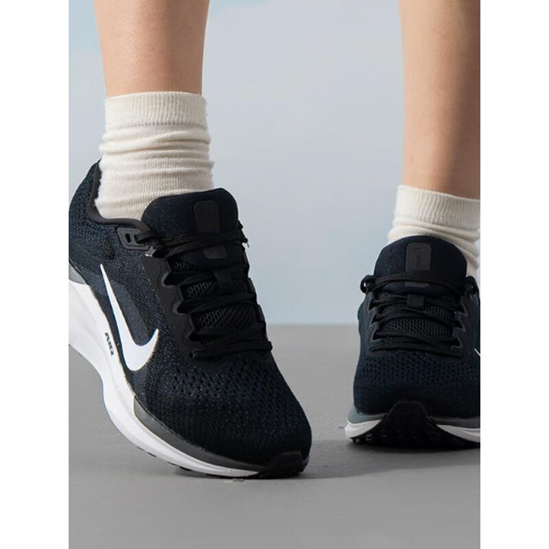 Nike耐克女鞋黑色网面透气跑步鞋四季减震运动鞋休闲时尚健步鞋