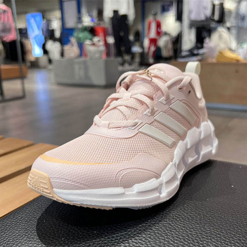 阿迪达斯清风女鞋夏季新款climacool网面运动粉色缓震轻便跑步鞋