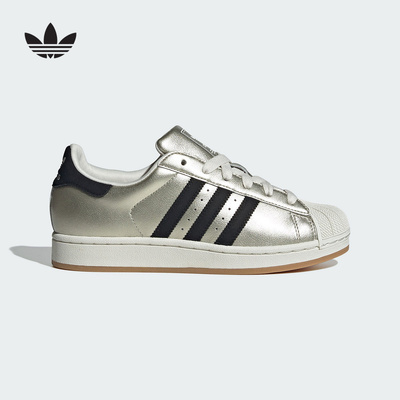 adidas阿迪达斯三叶草经典鞋25秋女SUPERSTAR II贝壳头板鞋HQ2691