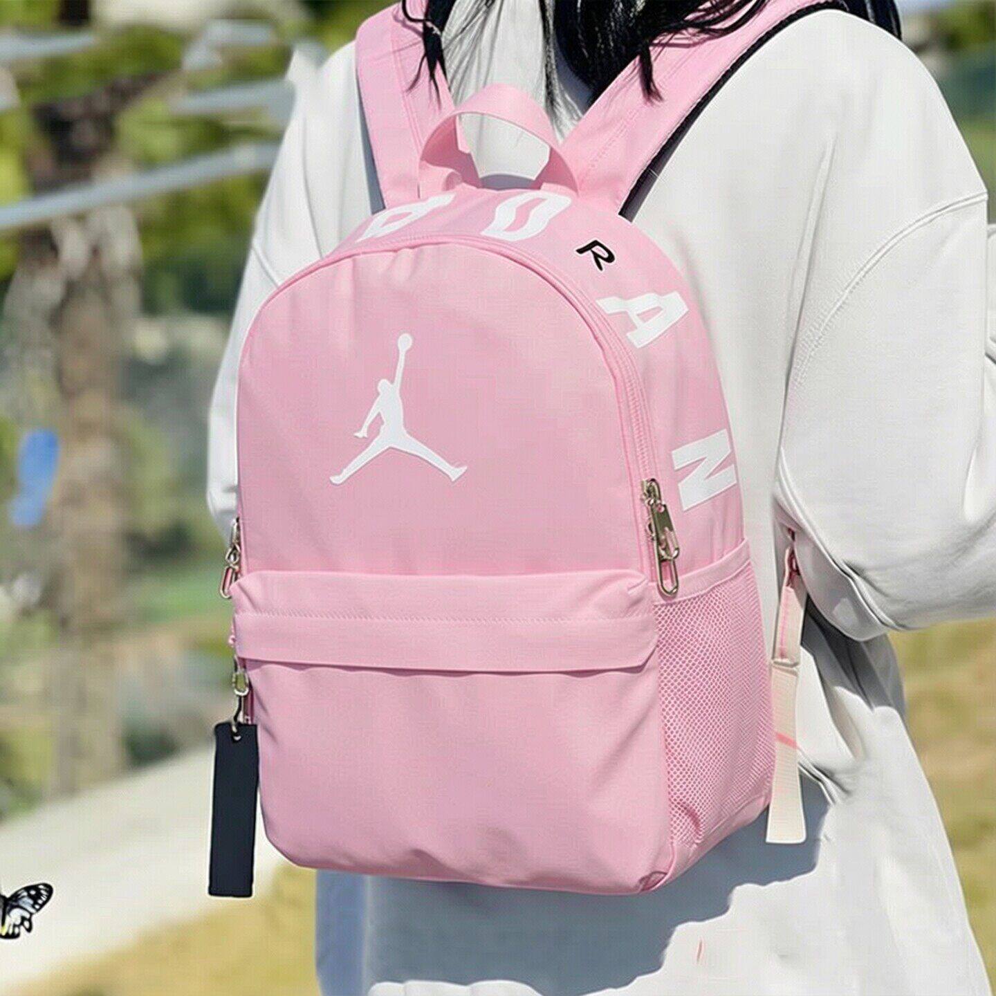 AJ粉色小书包学生包男女