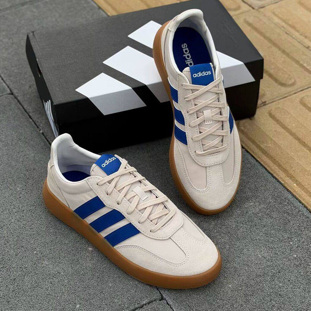 Adidas休闲鞋男女夏季新款复古果冻底透气德训鞋T头篮球板鞋男