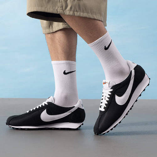 NIKE耐克黑色轻便休闲鞋男鞋阿甘鞋正品LD-1000复古运动鞋HJ4687