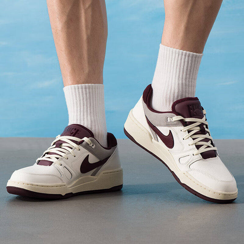 Nike耐克鞋子正品篮球板鞋春季正品运动鞋厚底休闲鞋男鞋皮面潮鞋