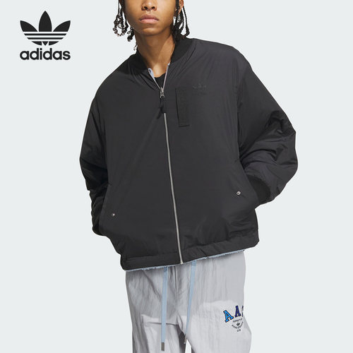 Adidas/阿迪达斯三叶草正品正品情侣款双面穿运动夹克外套IN0989