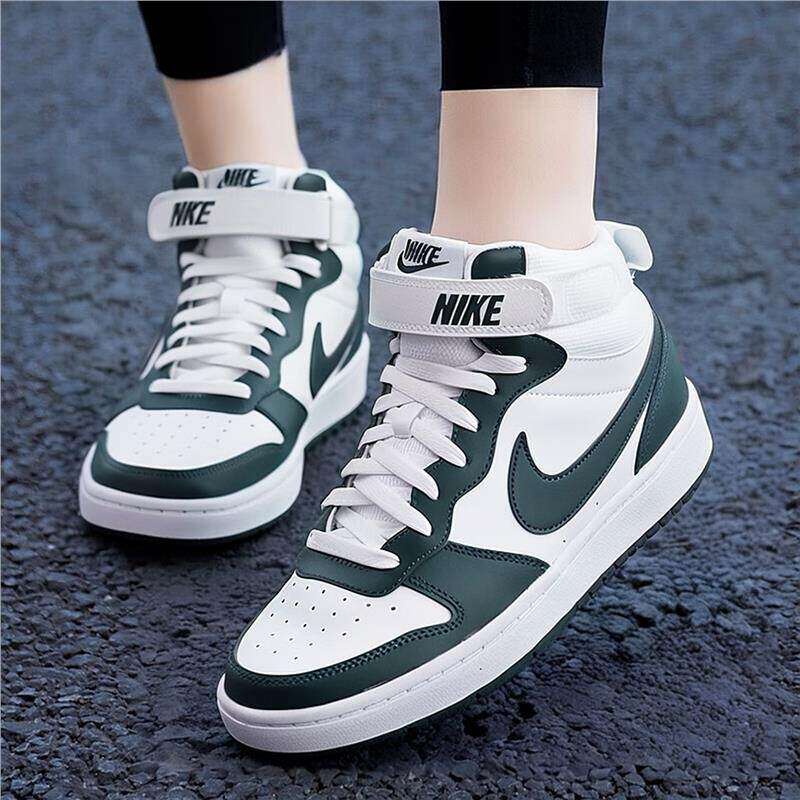 NIKE耐克女鞋秋冬季正品运动鞋复古潮流时尚皮面休闲鞋中高帮板鞋