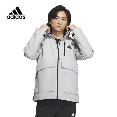 adidas阿迪达斯外套男夹克春季新款休闲连帽保暖运动服IT3953