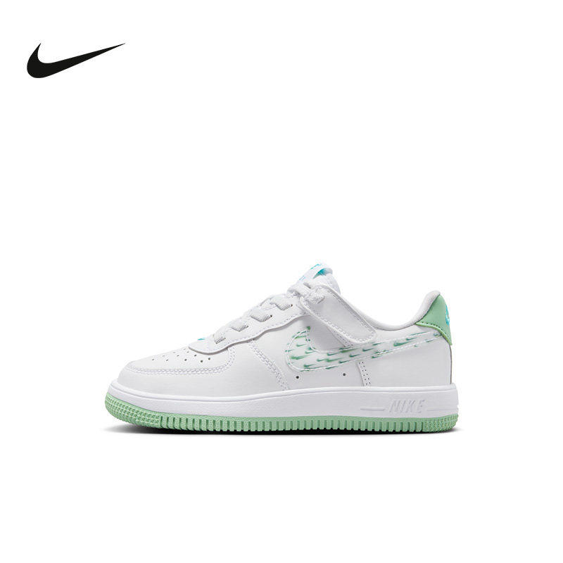 Nike耐克童鞋Force 1 Low幼童魔术贴经典易穿脱运动鞋IR8300-111
