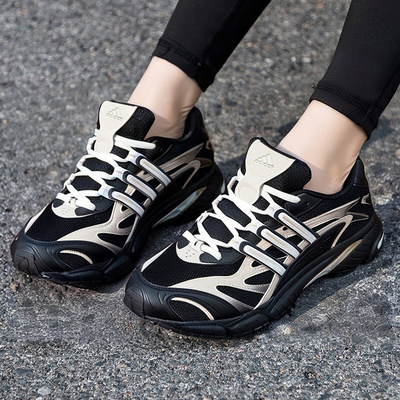 阿迪达斯女鞋新款正品复古低帮千禧TEMPER RUN 2休闲光波老爹鞋