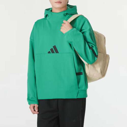 阿迪达斯男装正品秋季新款运动服户外健身跑步训练连帽卫衣JD6440