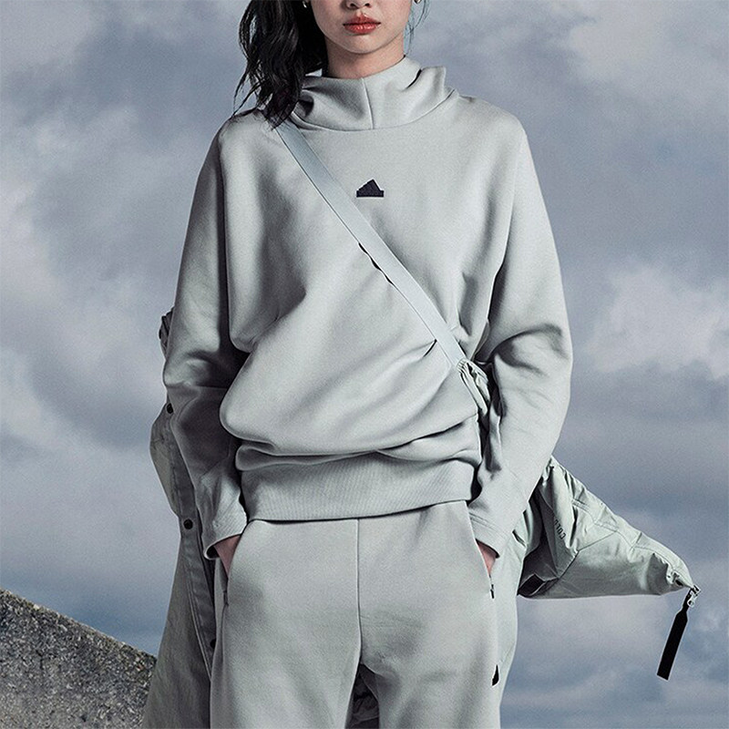 Adidas/阿迪达斯正品正品女士宽松时尚休闲卫衣套头衫IN5124