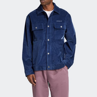 阿迪达斯正品三叶草冬季新款男子针织夹克外套运动休闲上衣IX9609