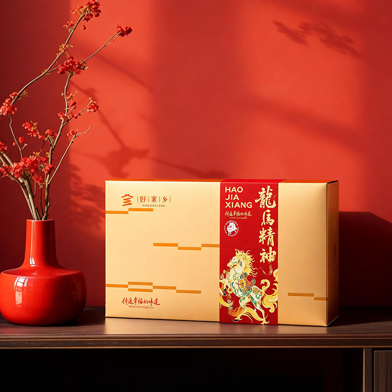 好家乡绿豆椪凸中式糕点咸蛋黄蛋黄酥糕饼点网红小吃8枚月饼礼盒