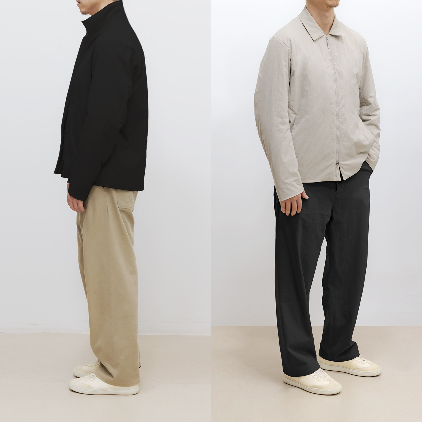 年度 轻便翻领拉链棉服夹克 斐德 Pheather