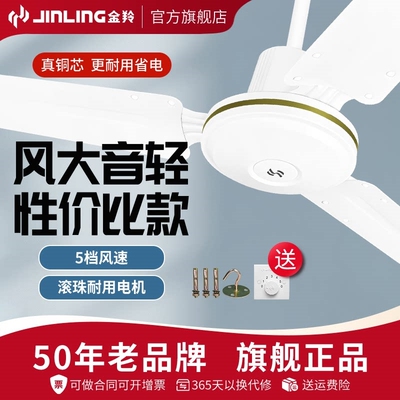 金羚吊扇铁叶56寸掉扇电风扇吊挂