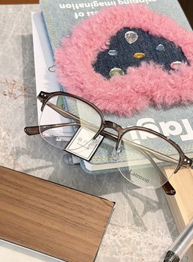 浪特梦2025年周翊然同款眉毛架女近视眼镜框可配近视光学男L83408