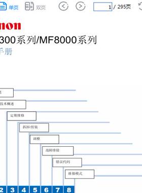 佳能MF8350Cdn 8330Cdn 8050Cn 8030Cn中文维修手册