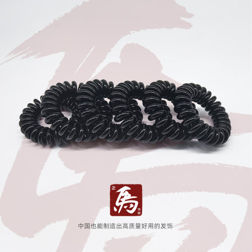 正马电话线发圈不勒头无痕小号