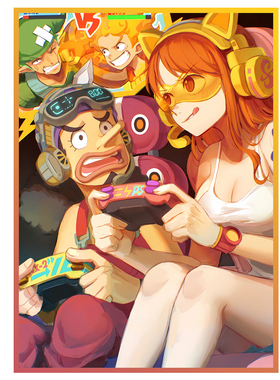 OPCG航海王卡套 娜美乌索普电玩PK WS宝可梦PTCG卡牌保护套66*91