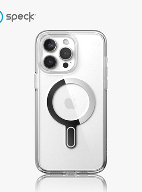 Speck思佩克苹果适用iPhone 15 Pro Max手机壳Presidio2 Clear系列透明Magsafe磁吸锁扣版