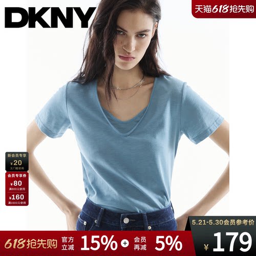 短袖T恤女假两件V领正肩显瘦