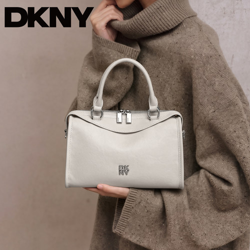 DKNY唐可娜儿牛皮手提包