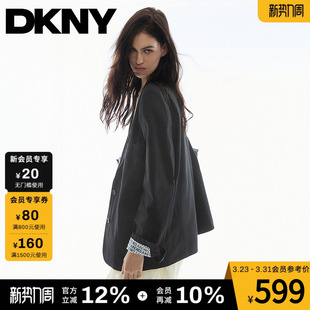 外套女单排扣休闲时尚 西装 气质单西服上衣 新款 DKNY唐可娜儿26春季