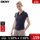 DKNY唐可娜儿美式POLO领短袖T恤女2026新款夏季修身显瘦百搭上衣t