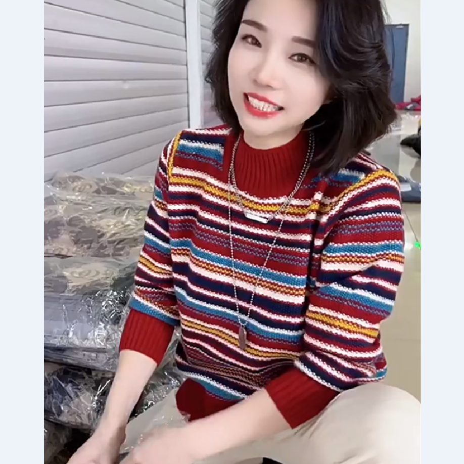针织衫秋冬毛衫上衣打底衫毛衣女