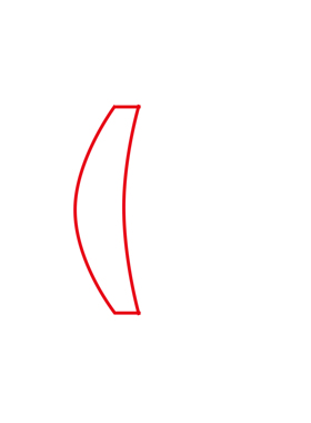 直径26mm，焦距54mm，凹凸单片光学透镜镀膜425~675nm，件号R65